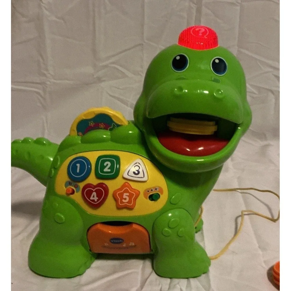 VTech Chomp and Count Dino 7 Coins Dinosaur Learning Tested‎ And Works